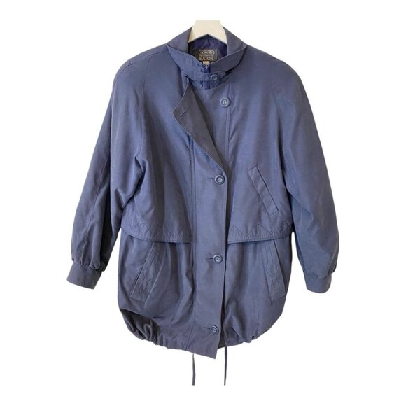 Vintage 1980s Eaton Novelti Bomber Jacket with Vented Design in Faux Suede - Picture 10 of 17